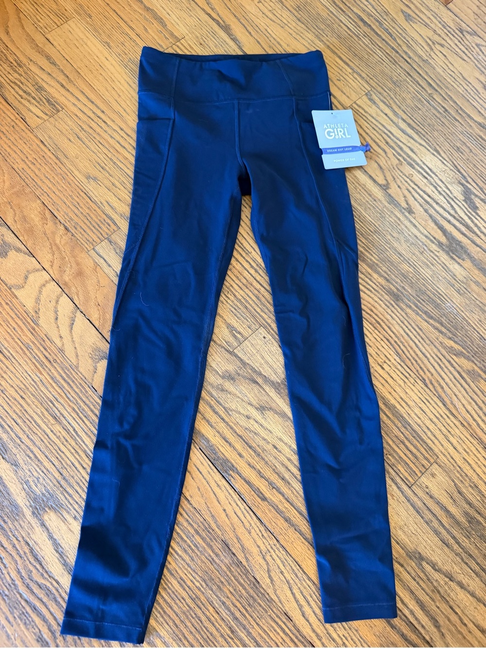 Athleta Girl Navy High-Rise Stash Leggings